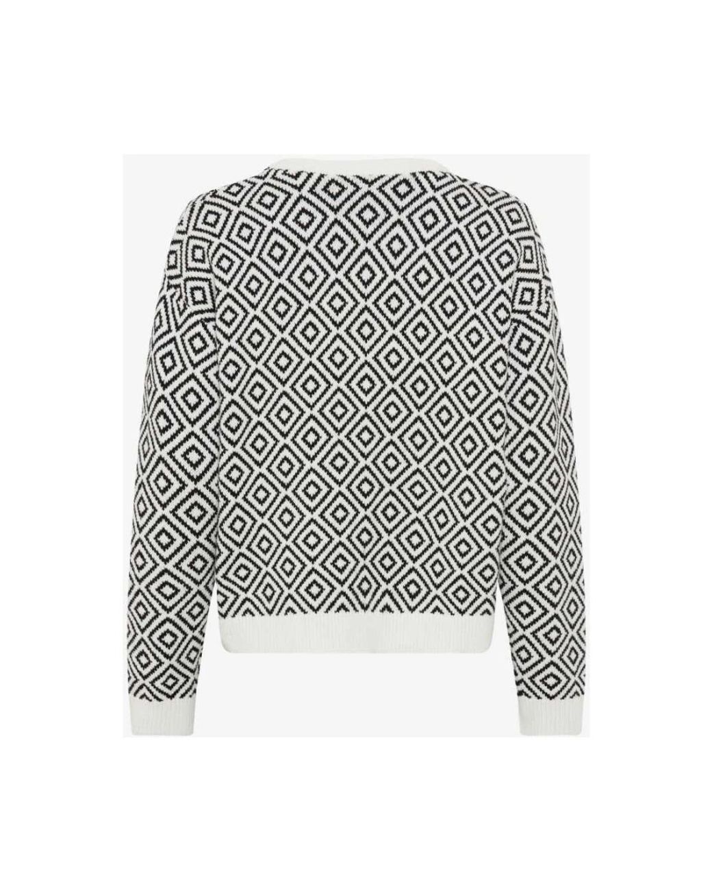 Brax Black Retro-Charme Strickpullover