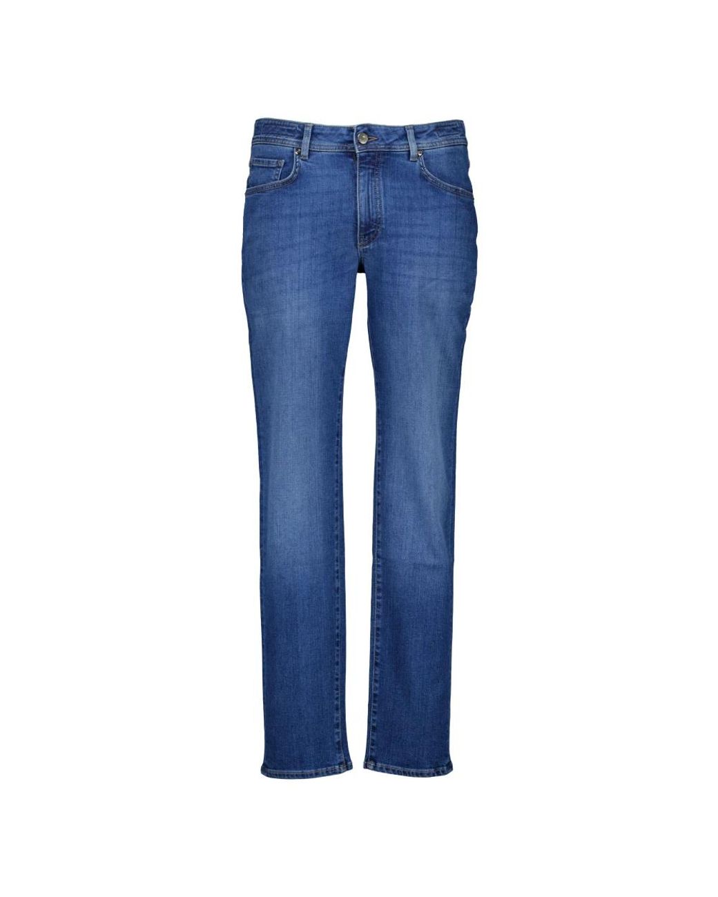 BARMAS Blue Straight Fit Jeans for men