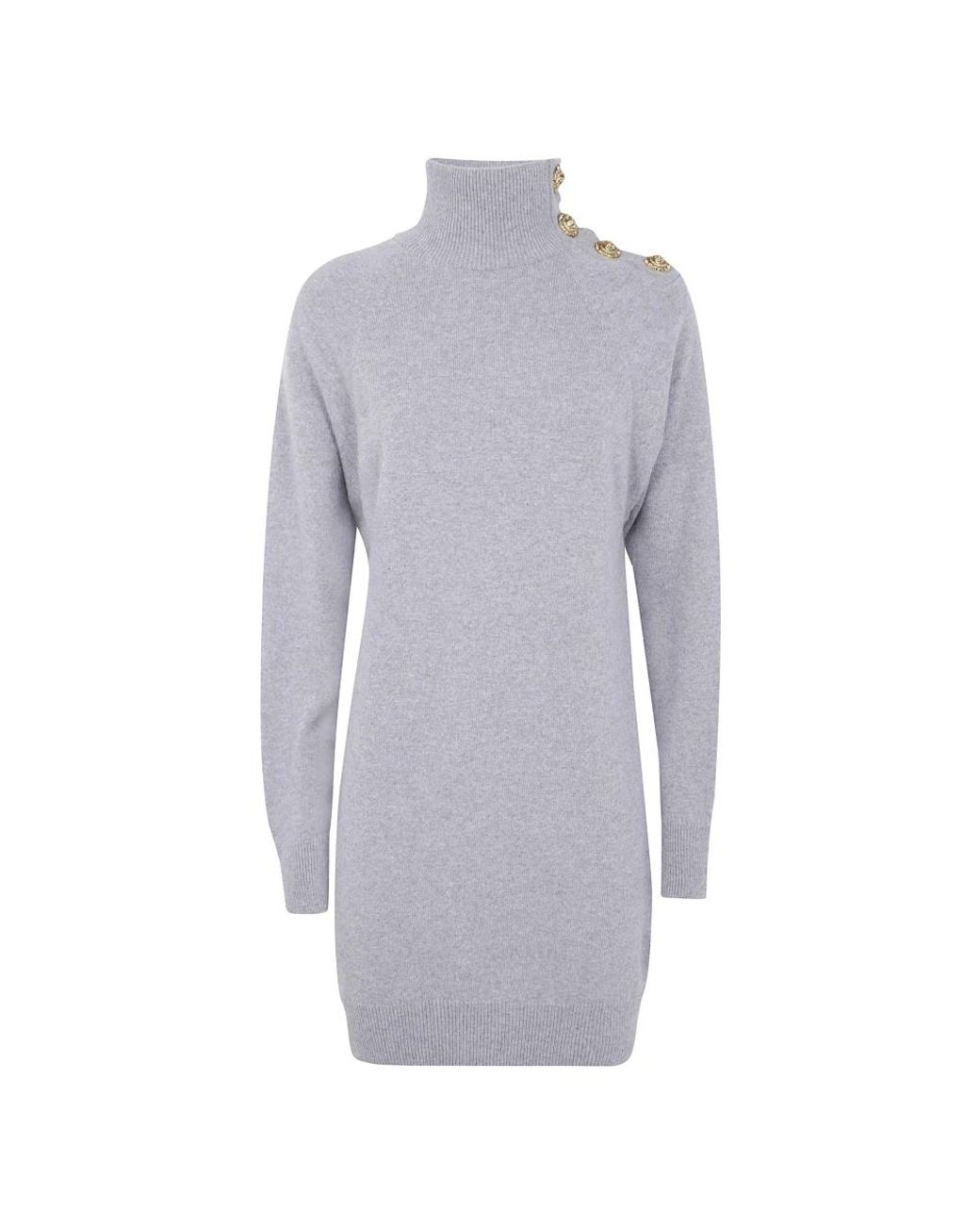 Balmain Blue Knitted Dresses