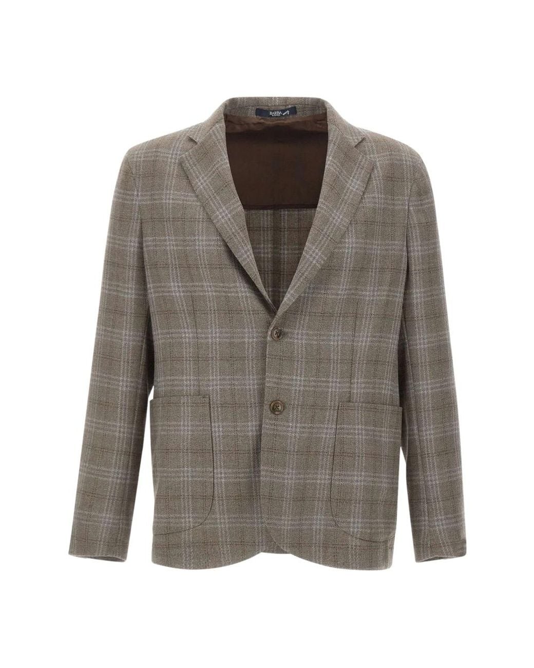 Barba Napoli Gray Blazers for men