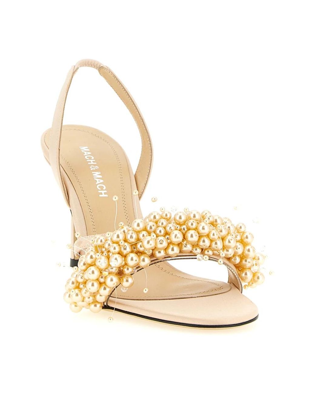 Mach & Mach Metallic High Heel Sandals