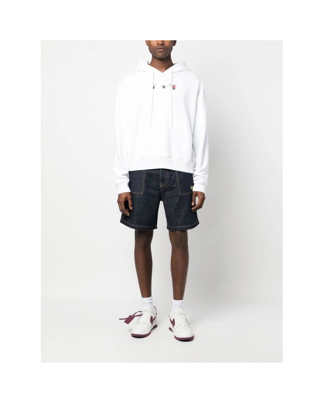 Off-White c/o Virgil Abloh Blue Denim Shorts for men