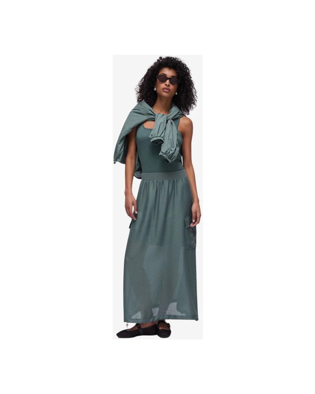 Liu Jo Green Maxi Skirts