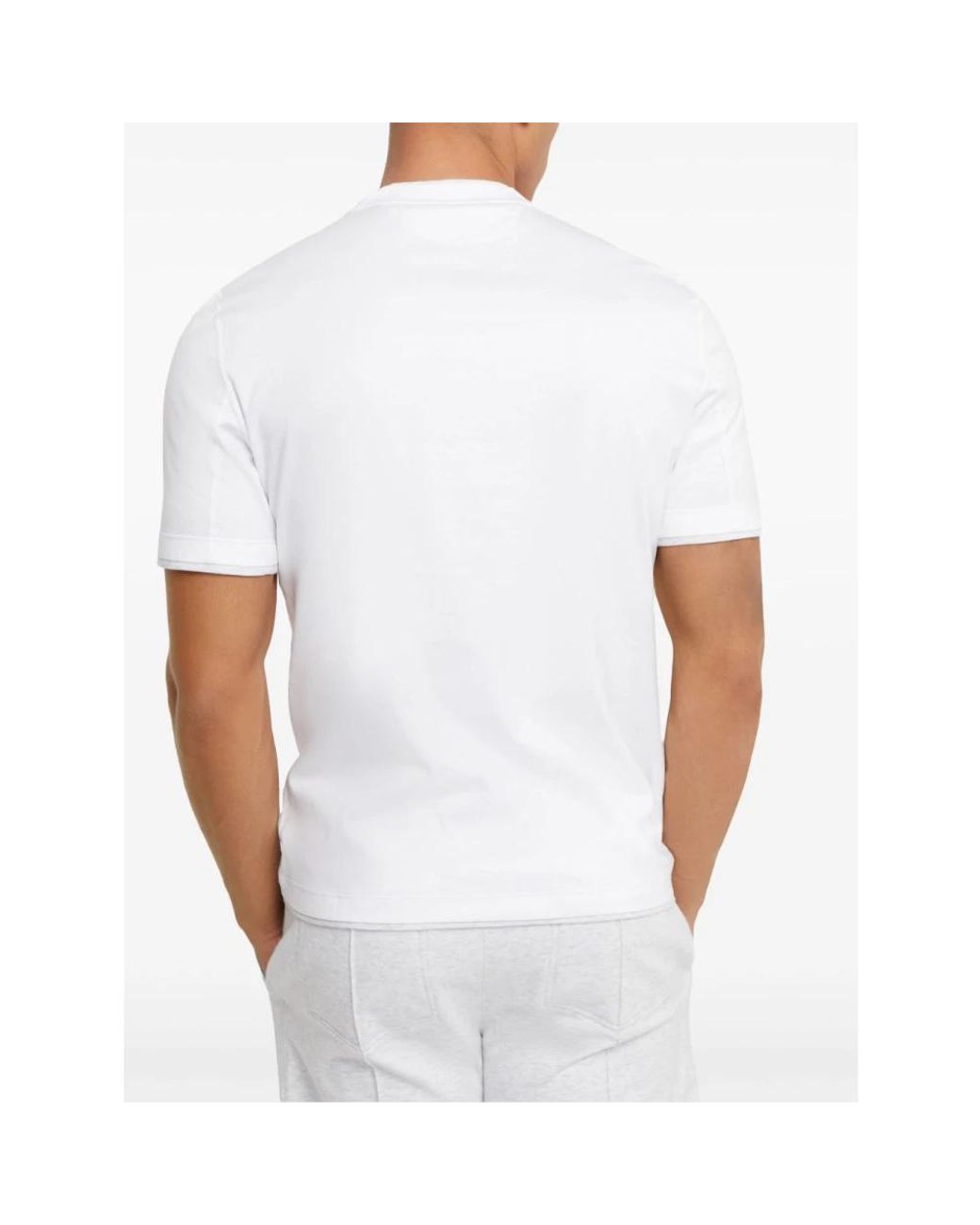 Brunello Cucinelli White T-Shirts for men