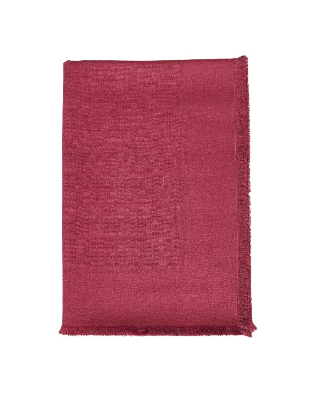 Fendi Red Square Shawl