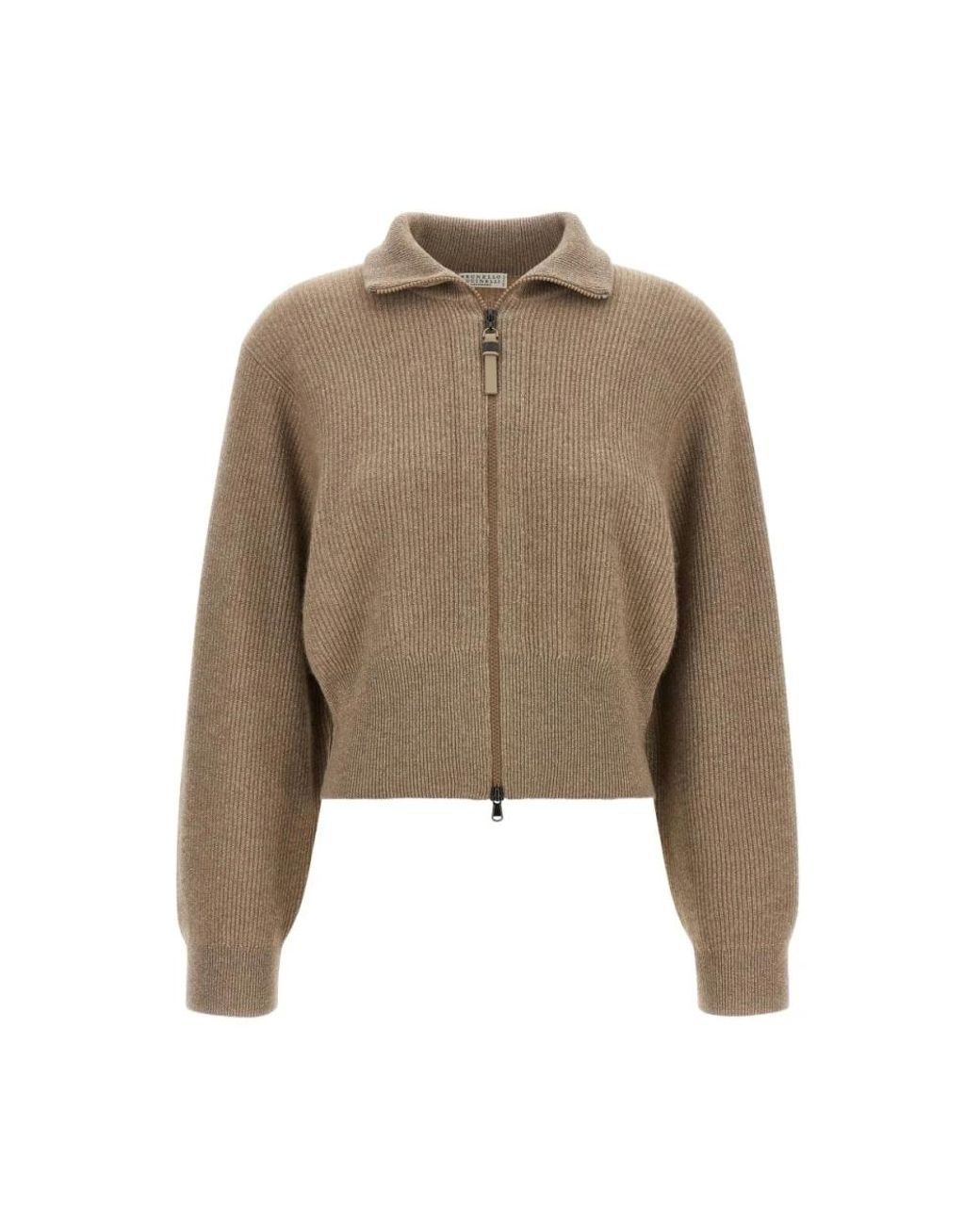 Cardigans di Brunello Cucinelli in Natural