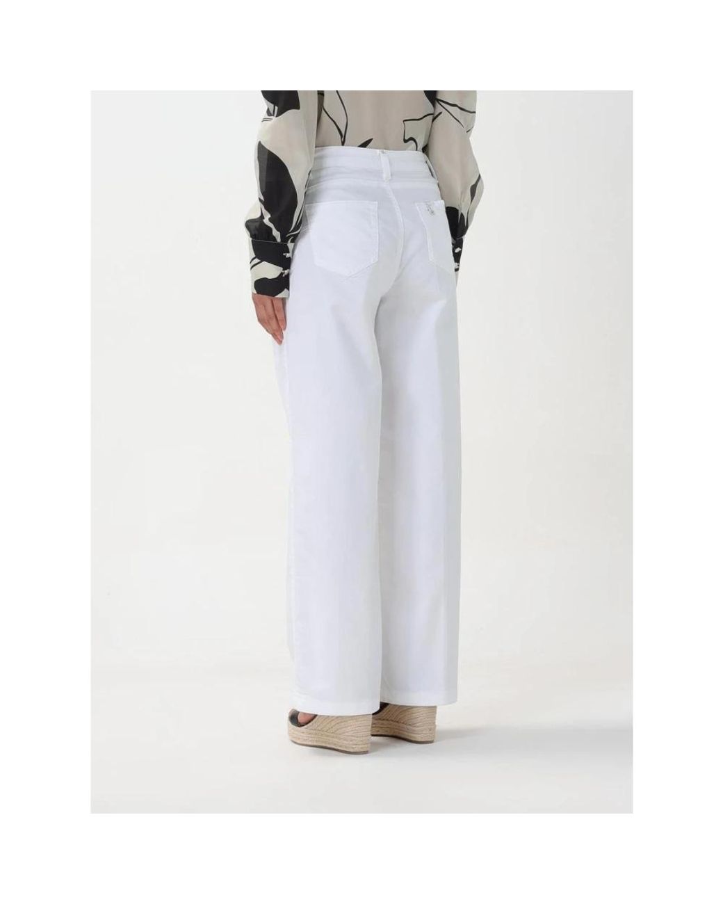 Liu Jo White Wide Trousers