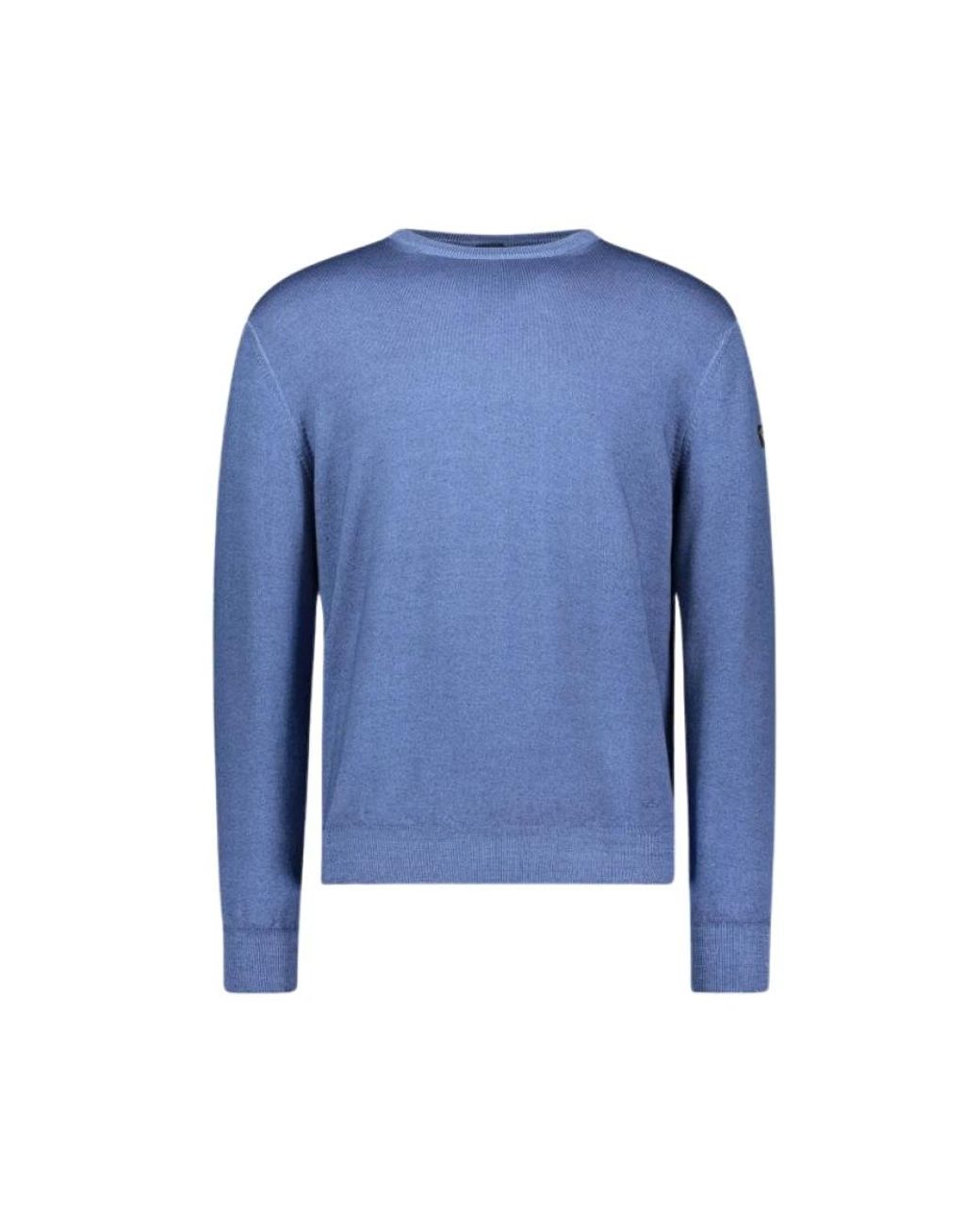 Paul & Shark Blue Round-Neck Knitwear for men