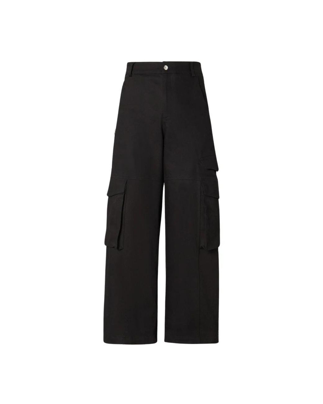Gcds Black Wide Trousers for men