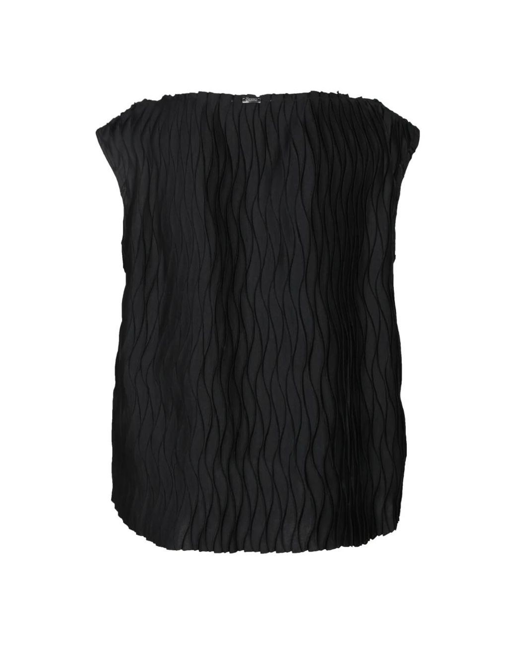 Herno Black Sleeveless Tops