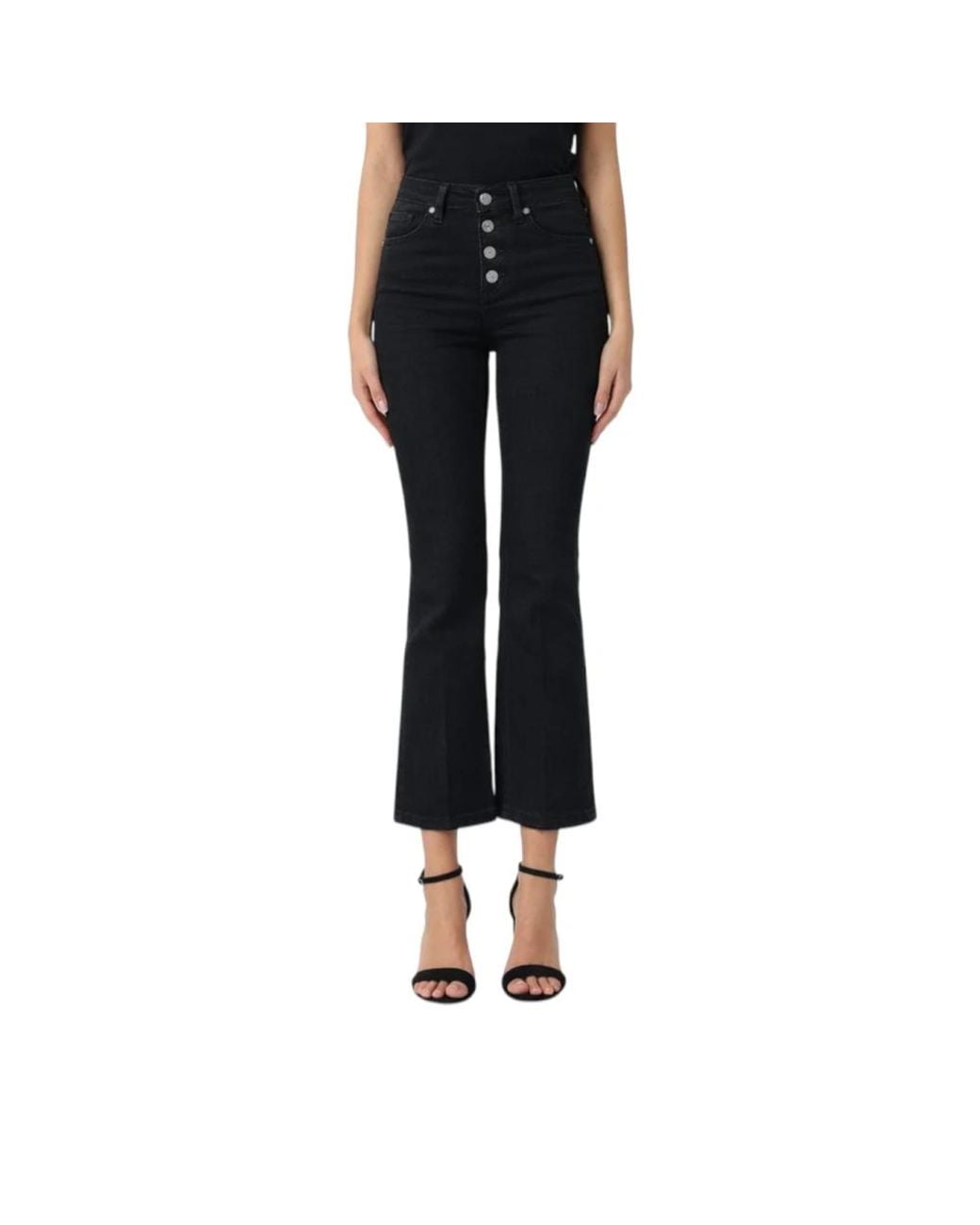 Liu Jo Black Cropped Jeans