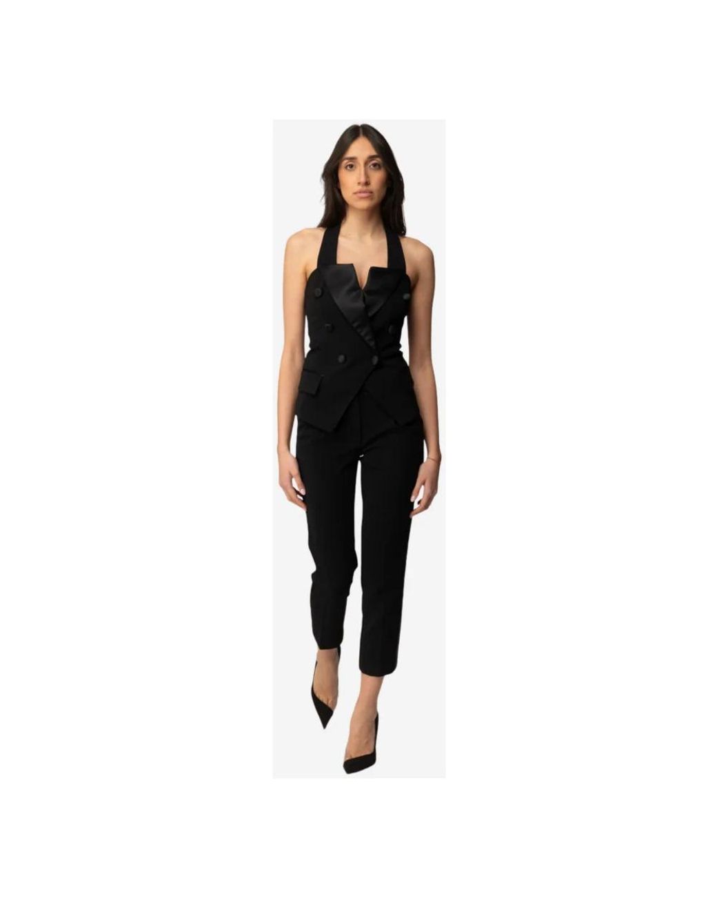 Twinset Black Cropped Trousers