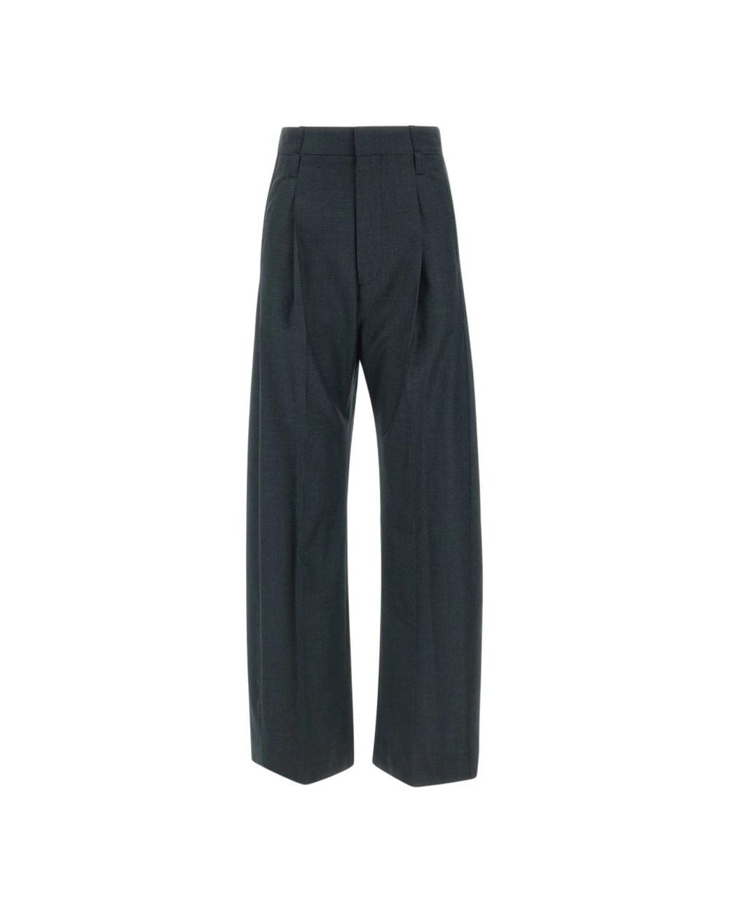 Victoria Beckham Blue Wide Trousers