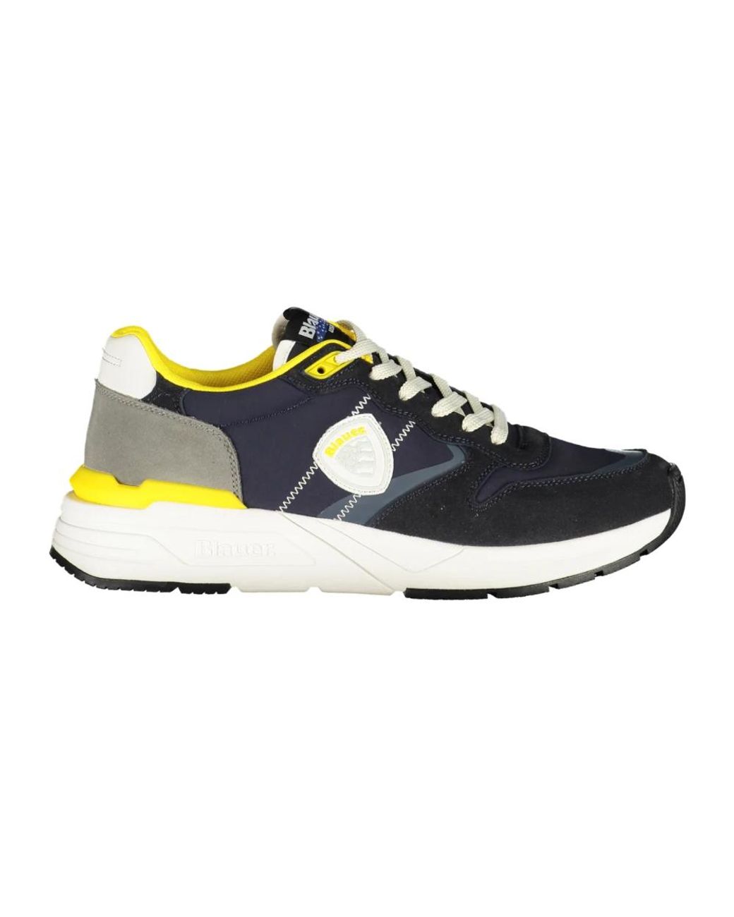 Blauer Schoenen ,Veelkleurig ,Sportschoen Met Veters in het Blue voor heren