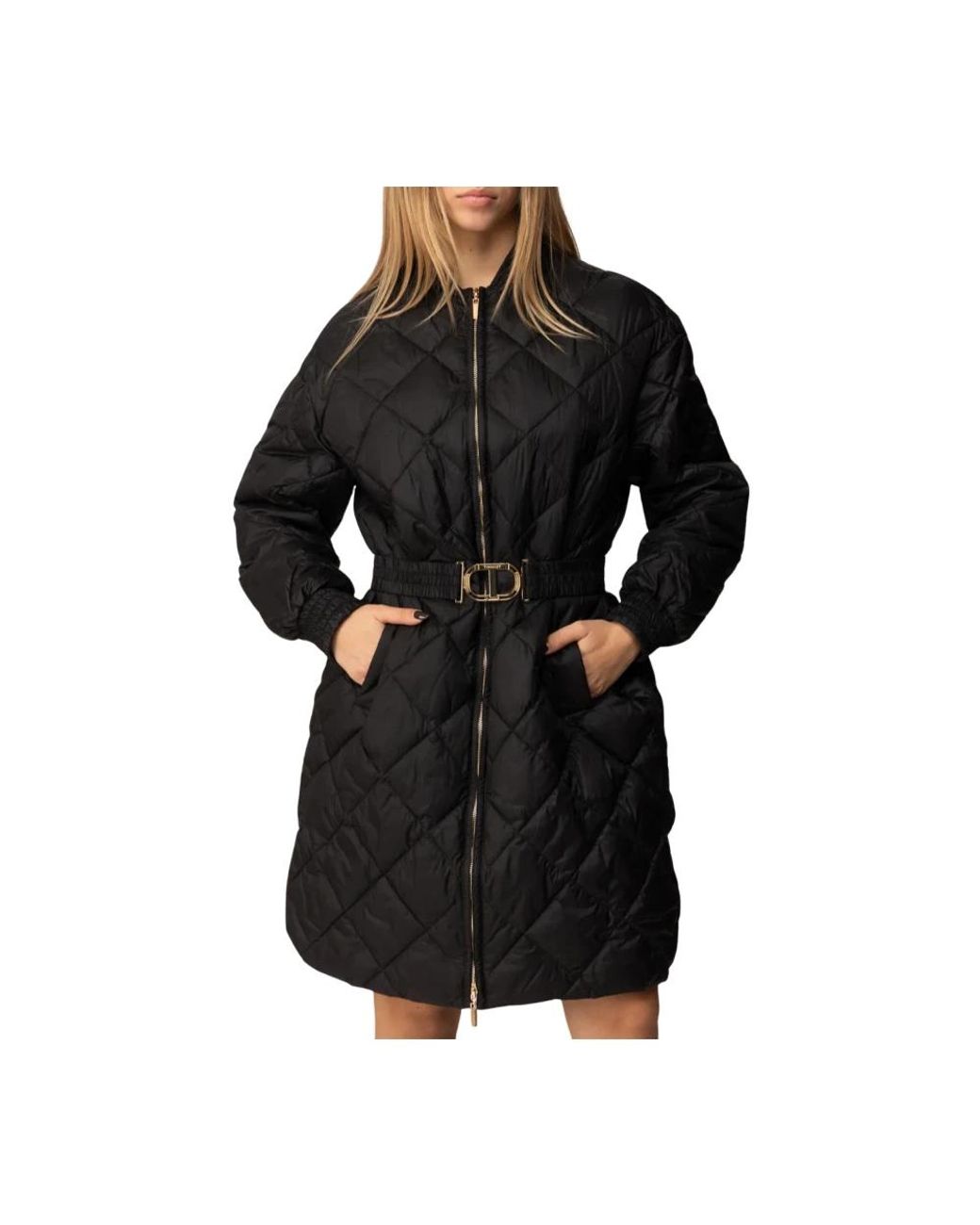 Twinset Black Belted Coats