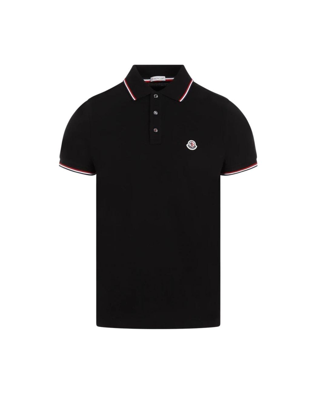 Moncler Black Polo Shirts for men