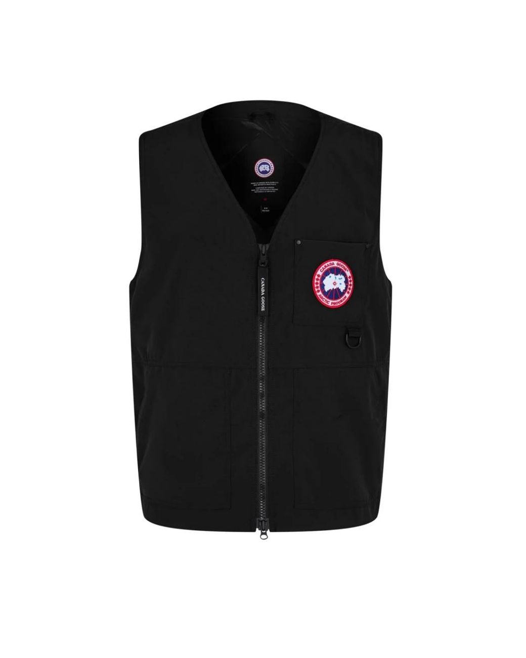 Canada Goose Black Canmore Logo Vest for men