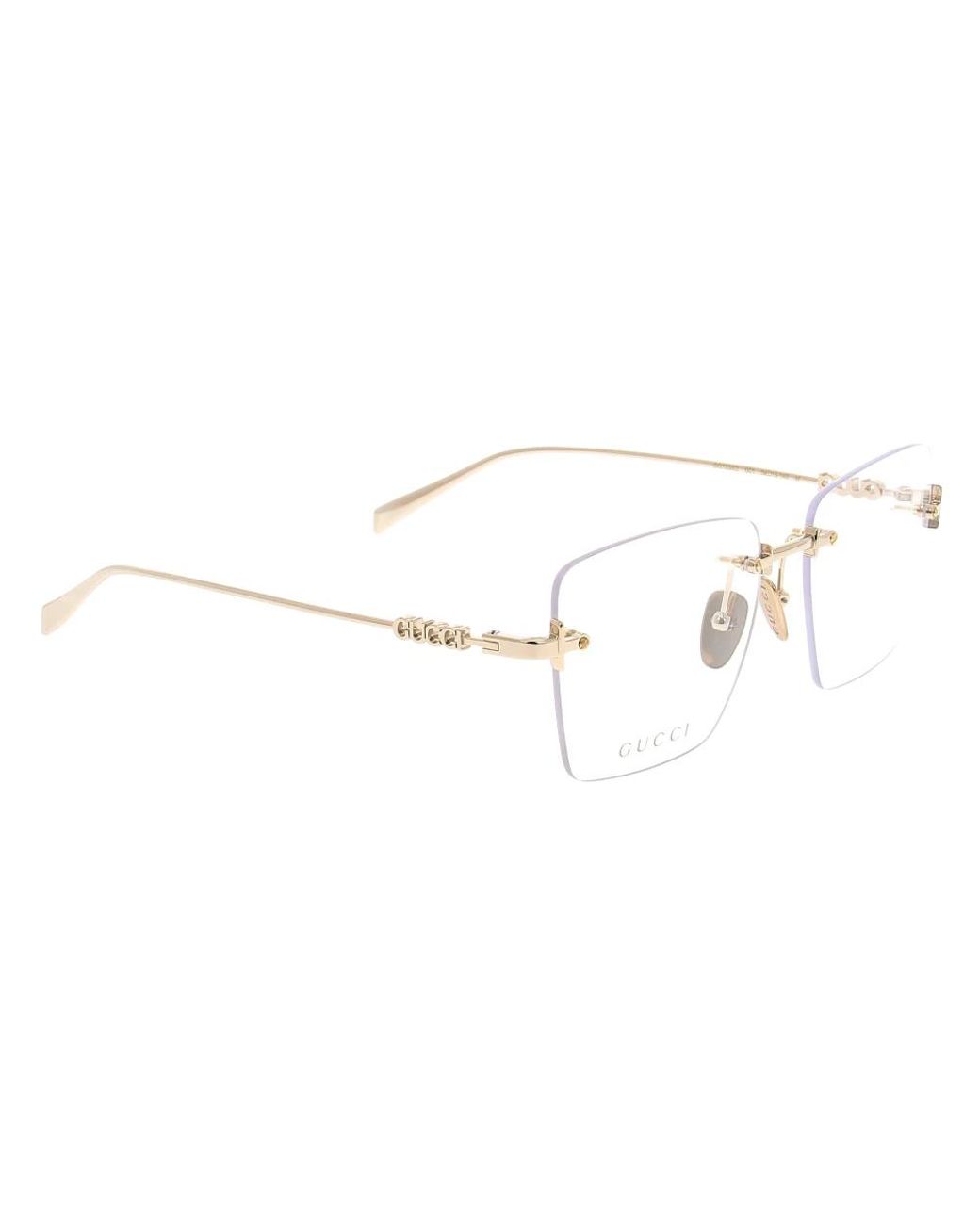 Gucci White Glasses