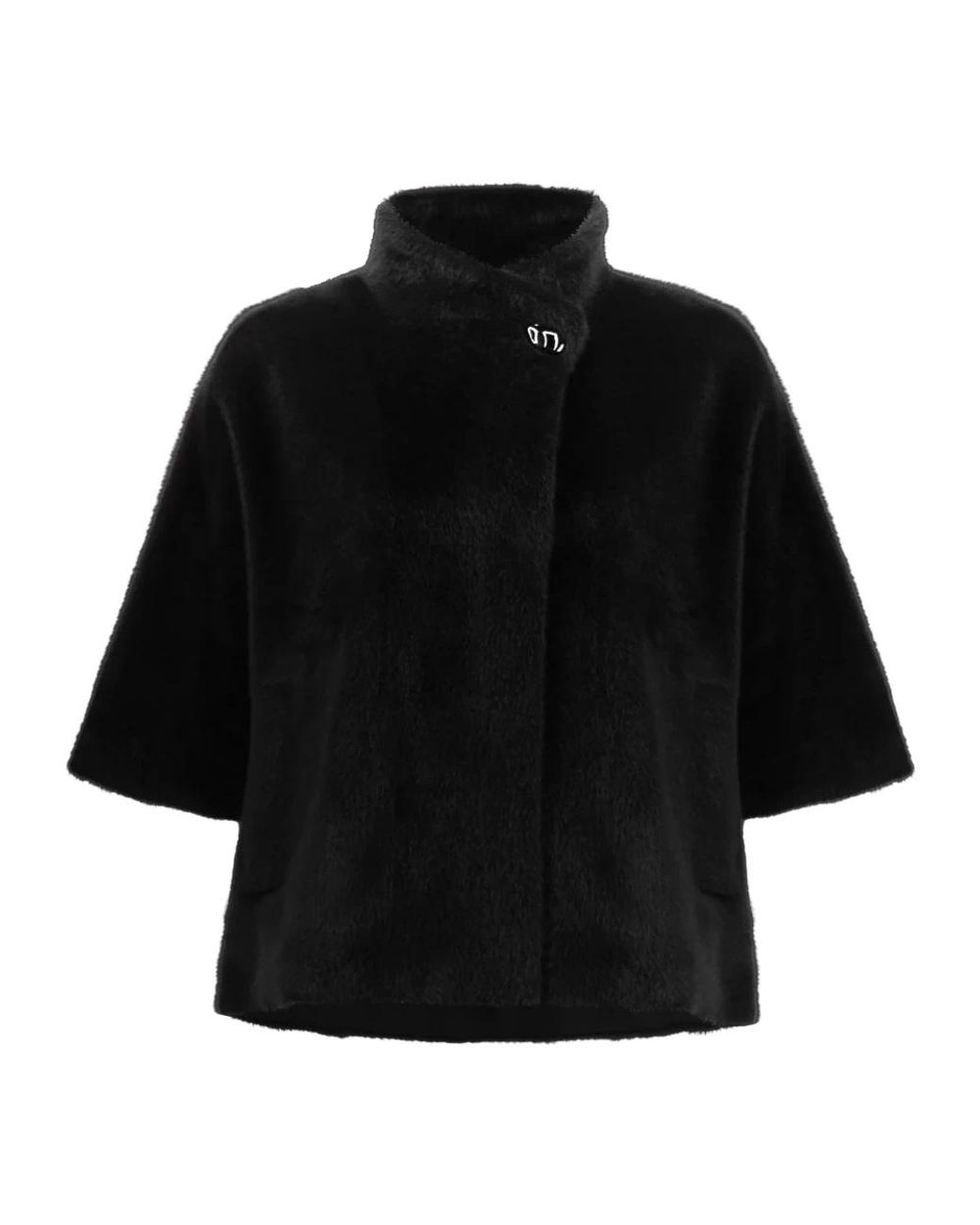 Joseph Ribkoff Black Faux Fur & Shearling Jackets