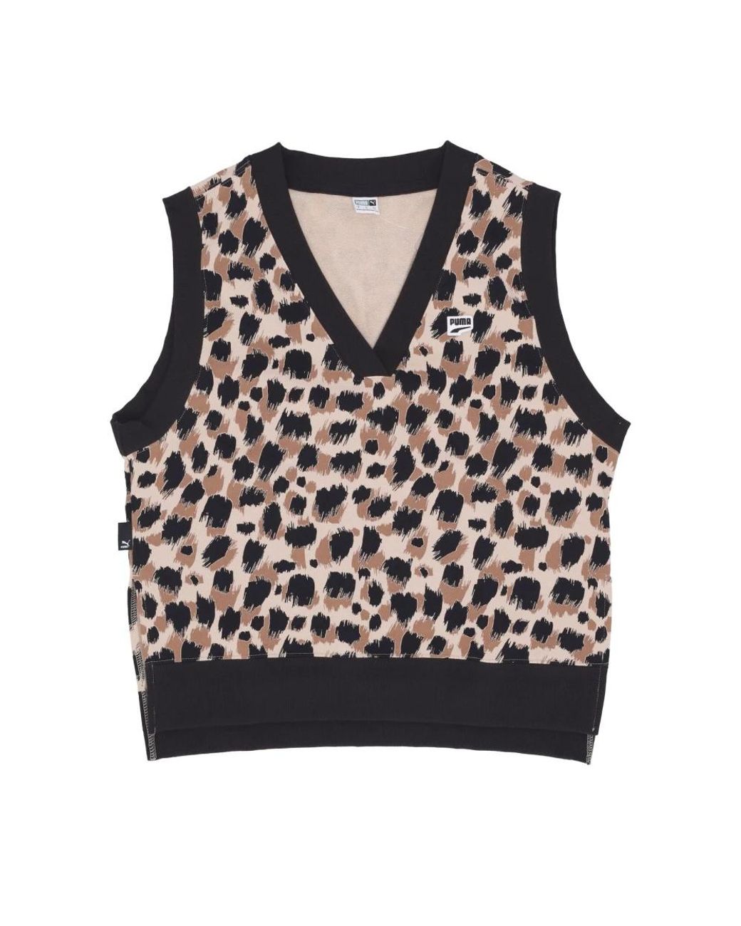 PUMA Black V-Neck Knitwear