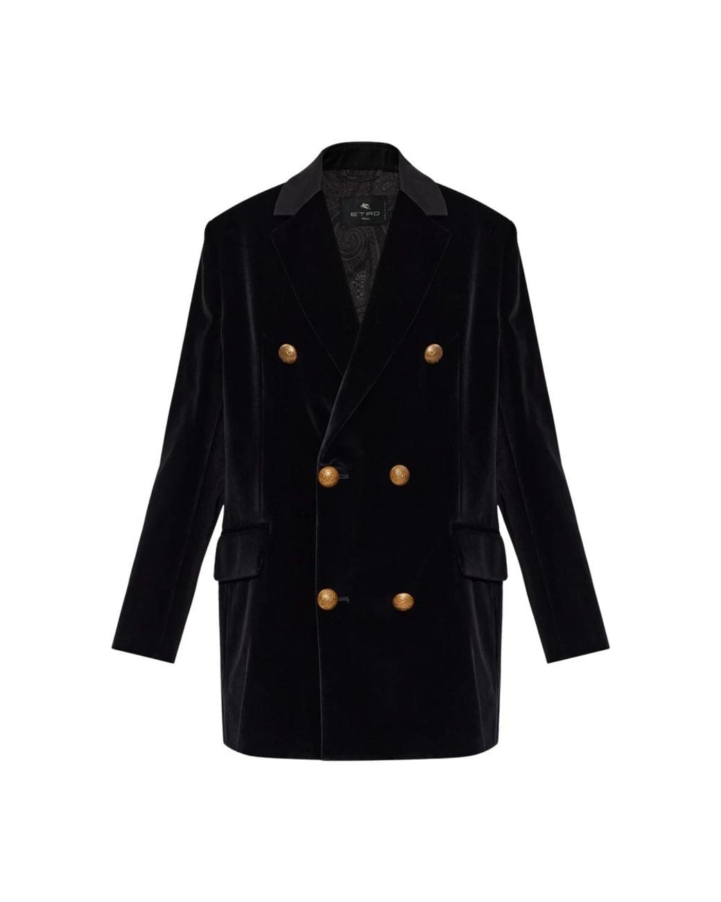 Etro Fluwelen Blazer in het Blue