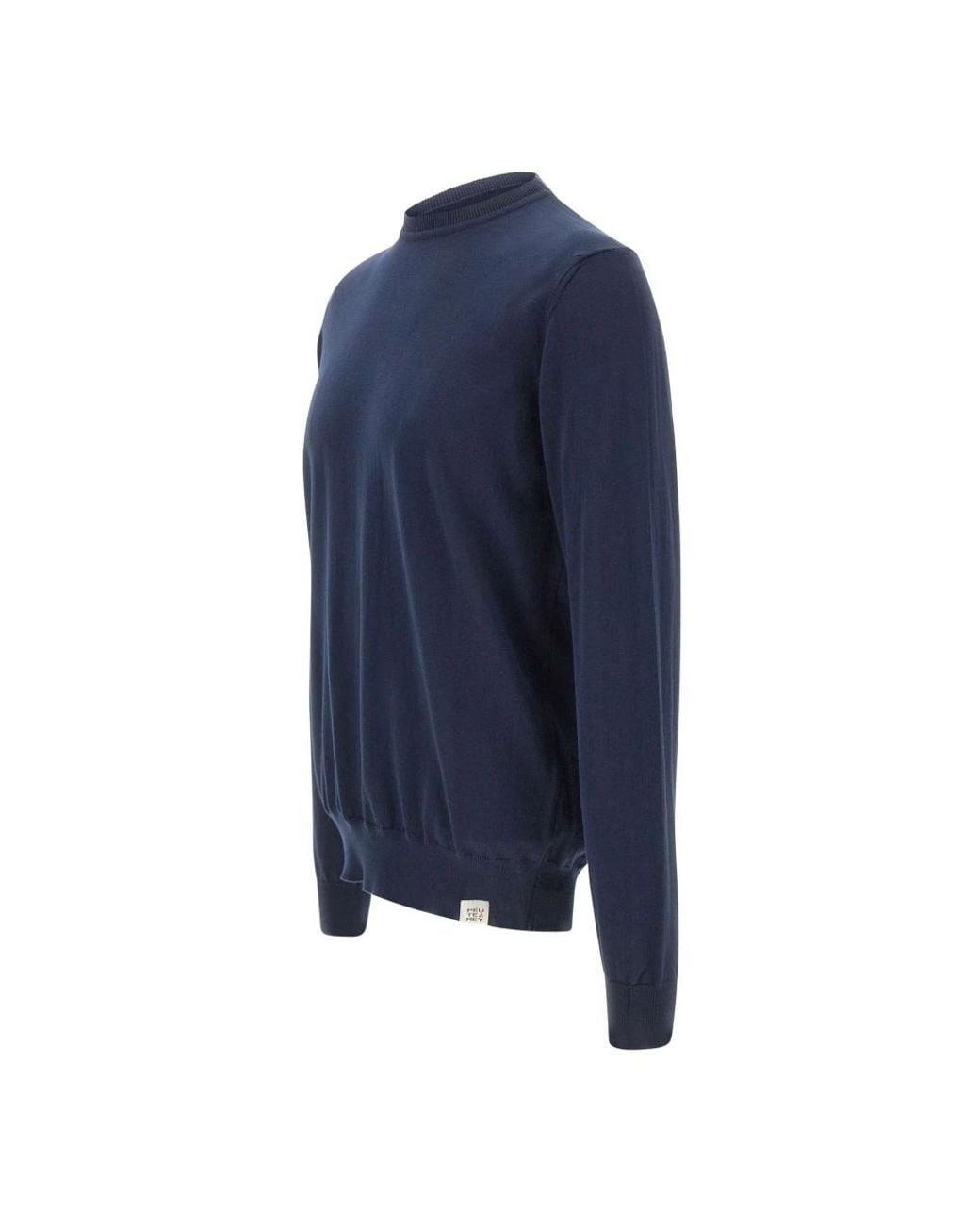Peuterey Blue Round-Neck Knitwear for men