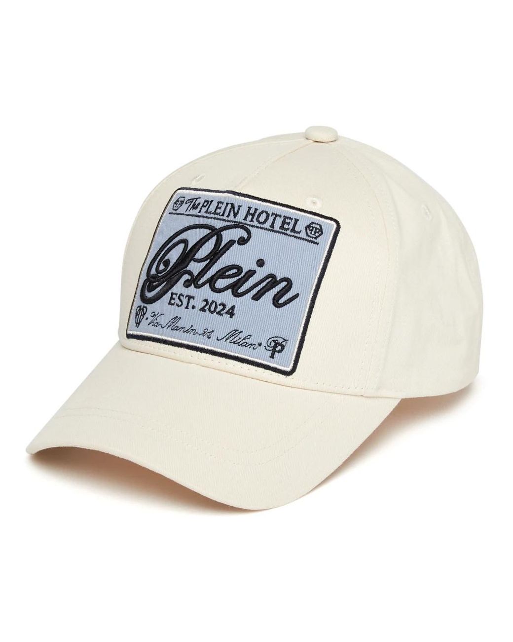 Philipp Plein Baseball Cap Label in het Blue