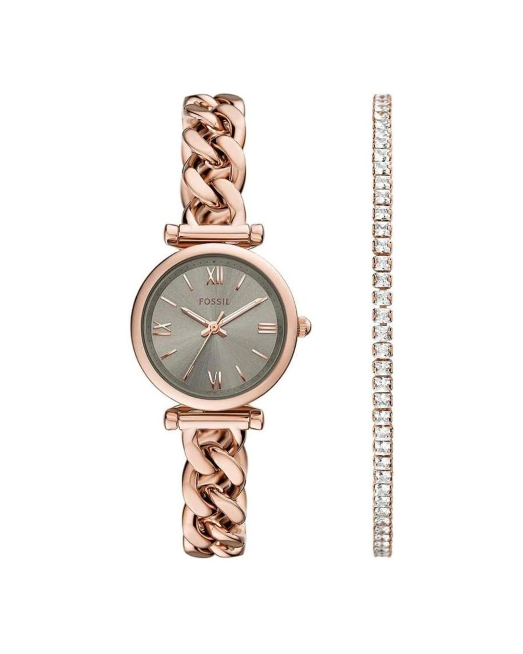 Fossil Metallic Carlie Mini Uhren-Set