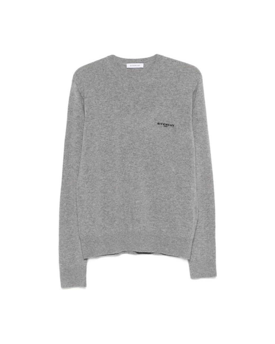 Round-Neck Knitwear Givenchy de hombre de color Gray