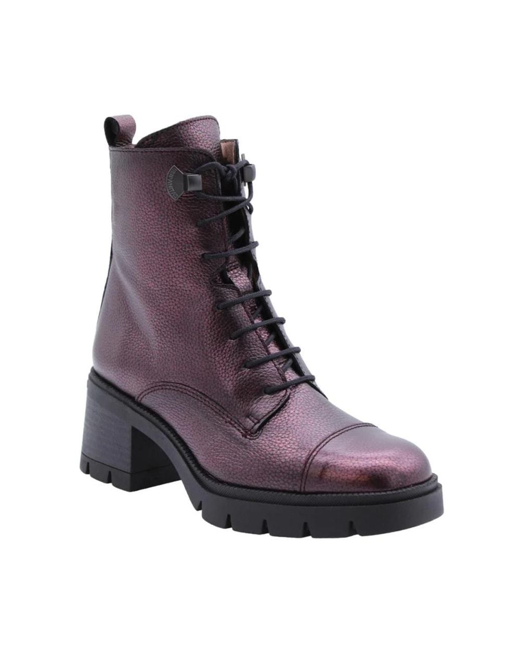 Hispanitas Purple Heeled Boots