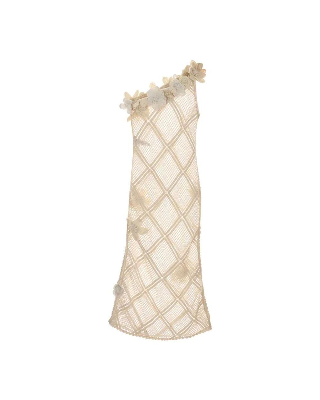 J.W. Anderson Natural Knitted Dresses