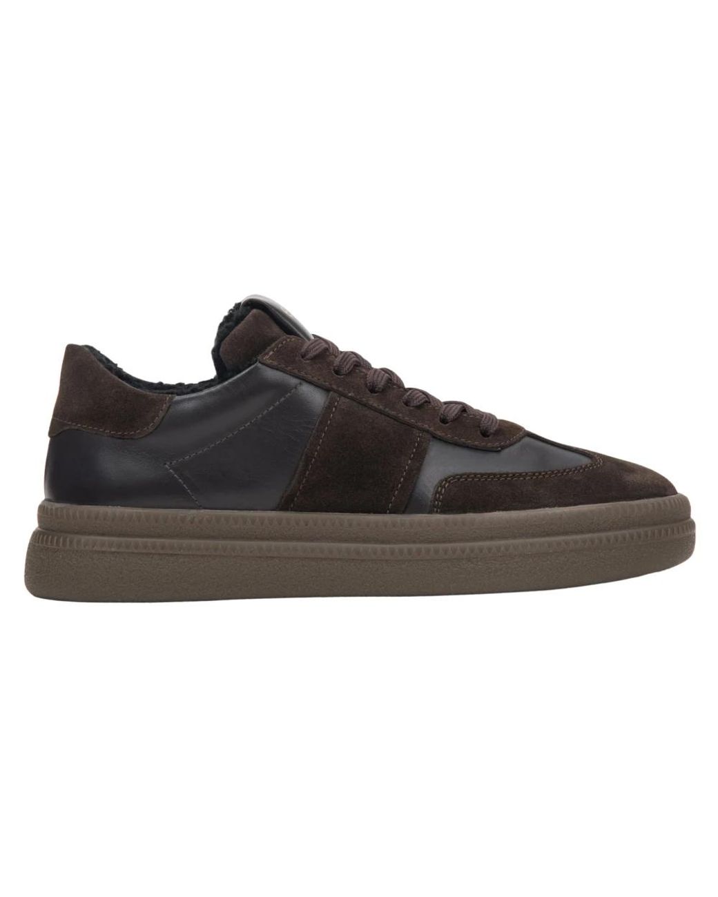 ESTRO Black Winter Low-Top Sneakers Mit Pelzfutter