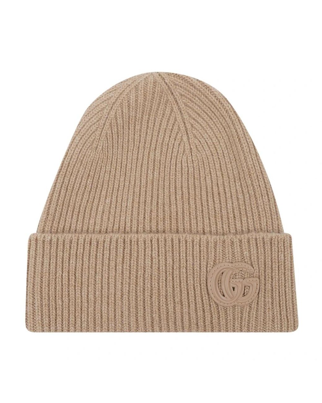 Gucci Accessoires ,Bruin ,Wol Hat Doublie in het Natural