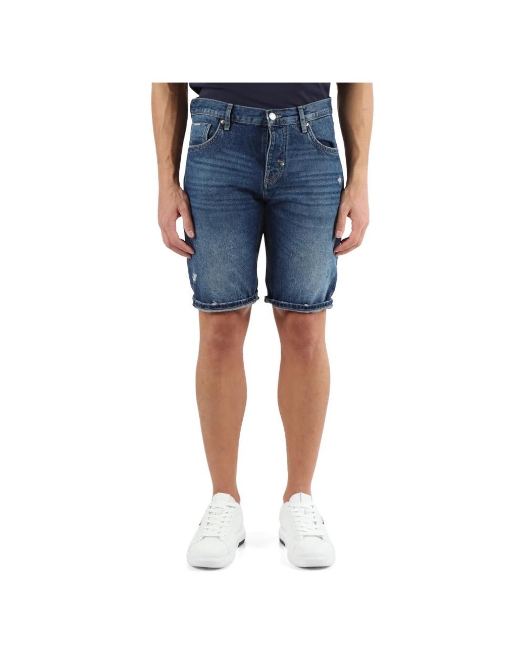 Antony Morato Blue Denim Shorts for men
