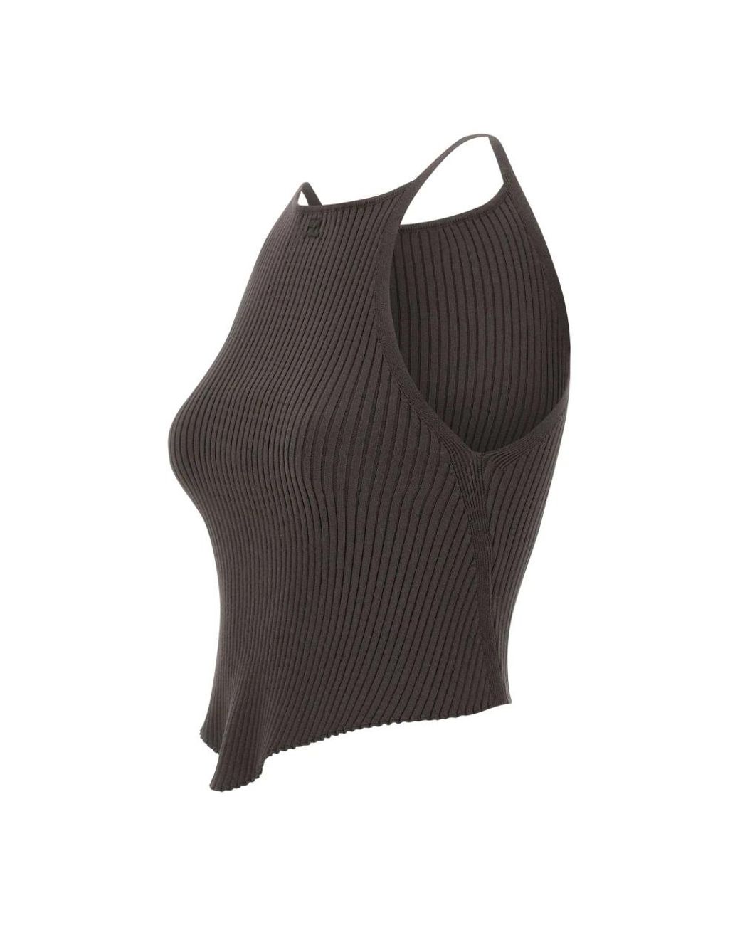 Courreges Brown Sleeveless Tops