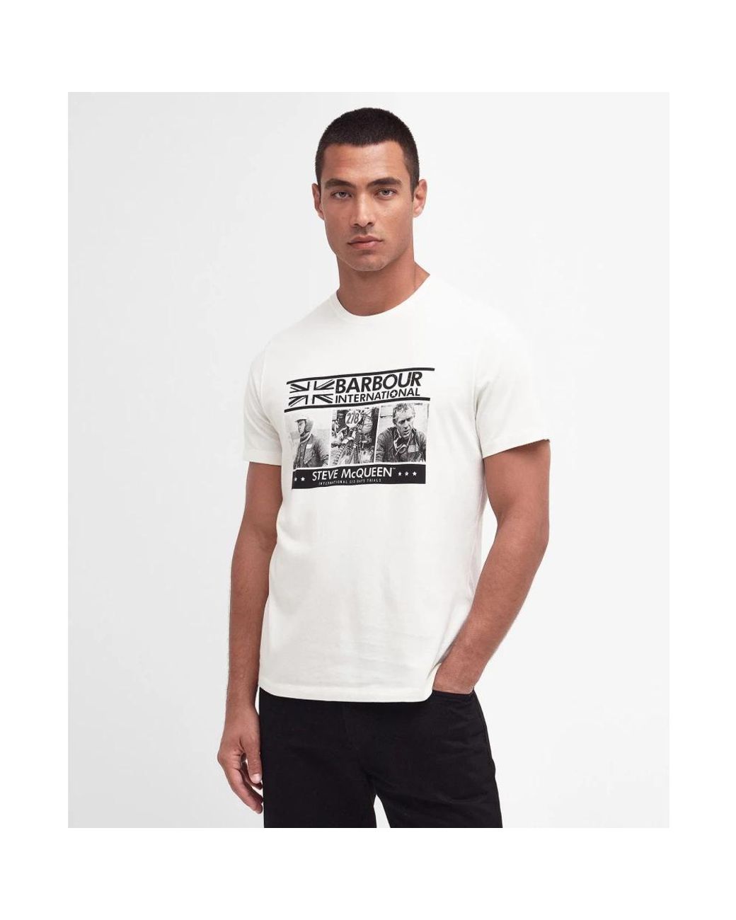T-Shirts Barbour de hombre de color White