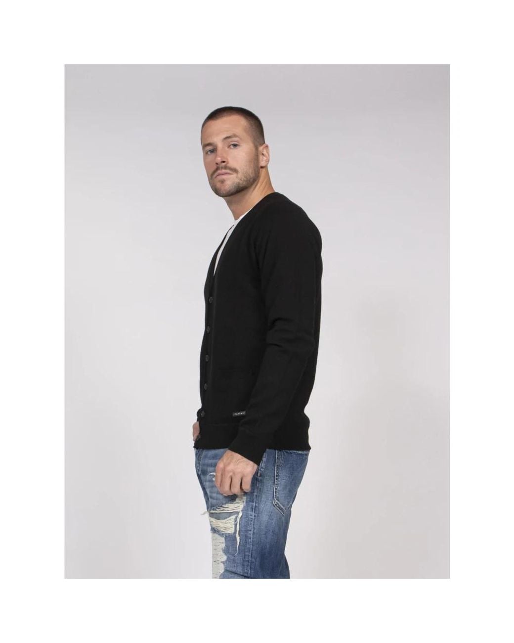 DSquared² Truien & Vesten ,Zwart ,Cardigan 900 in het Black voor heren