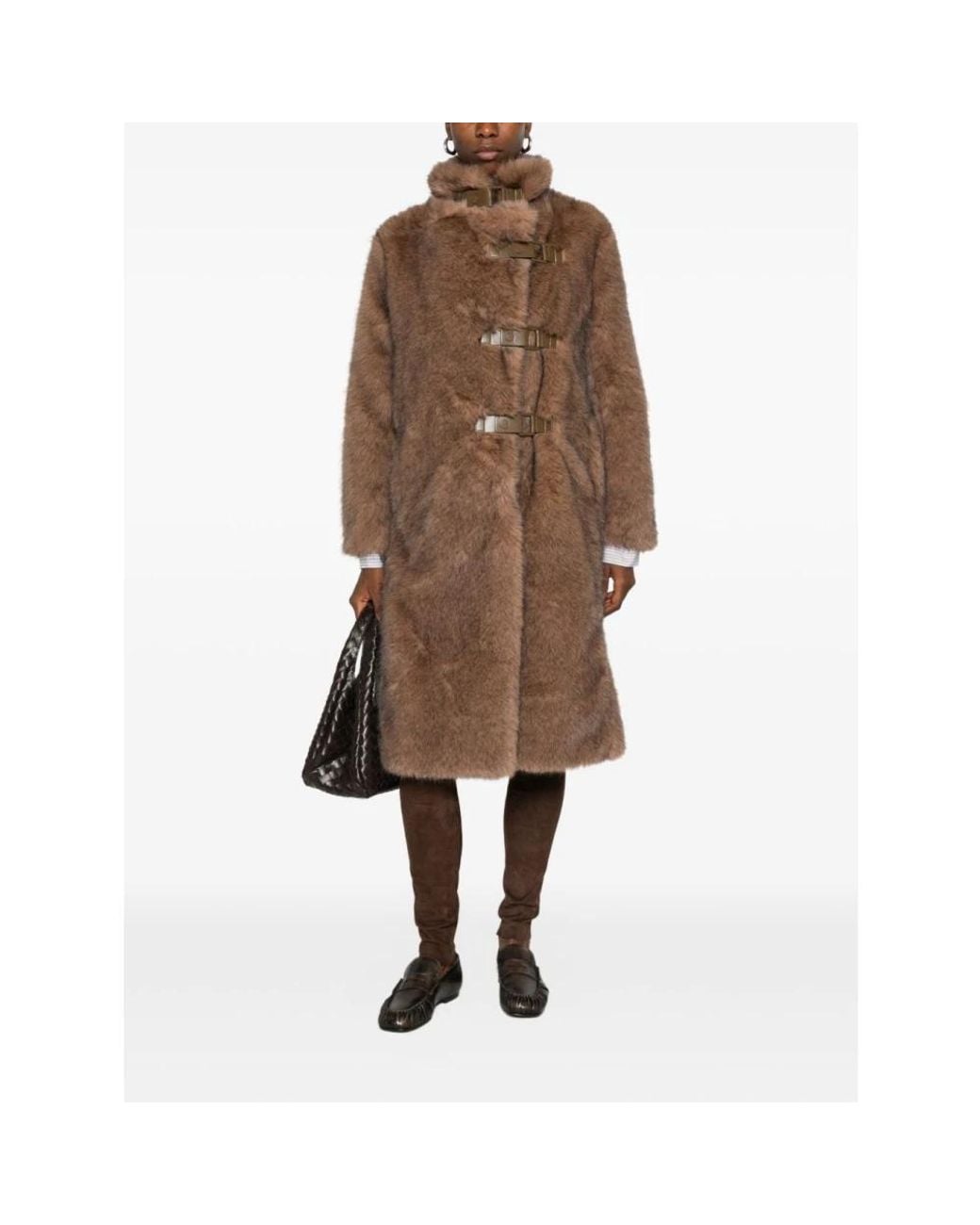 Molliolli Brown Faux Fur & Shearling Jackets