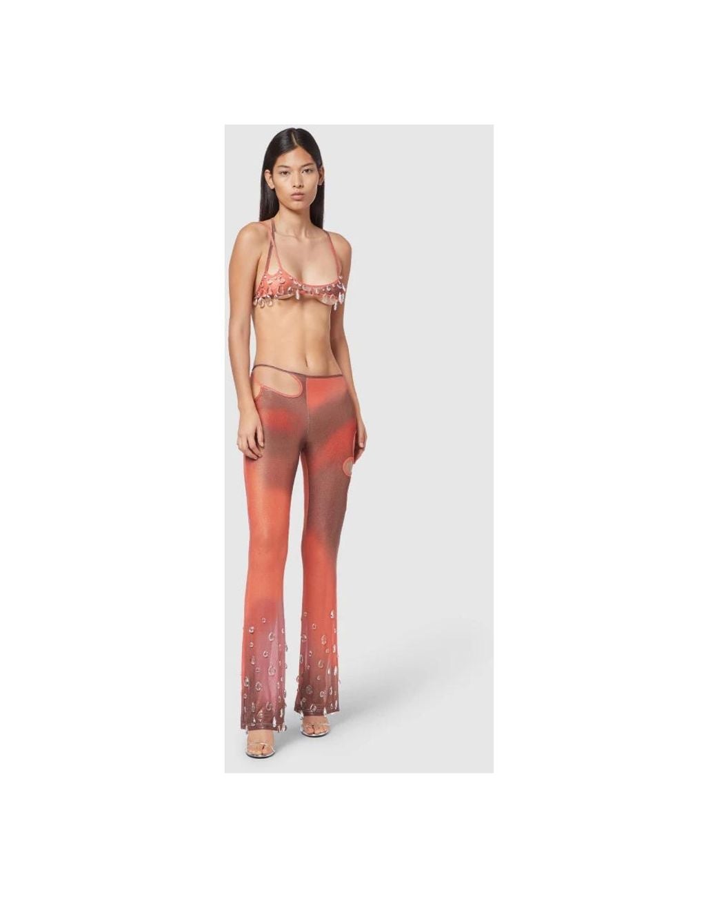Gcds Red Wide Trousers