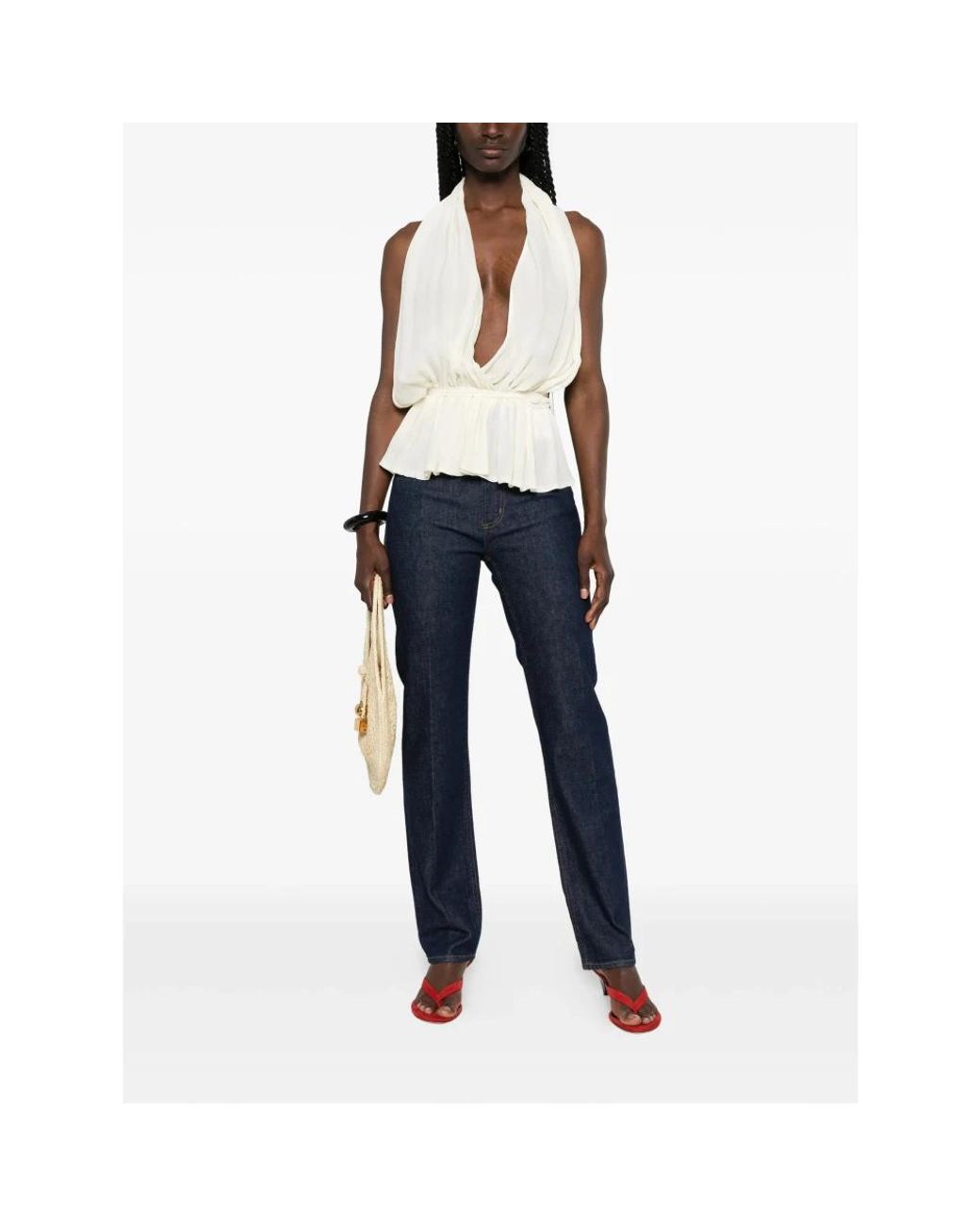 Agolde Blue Straight Fit Jeans