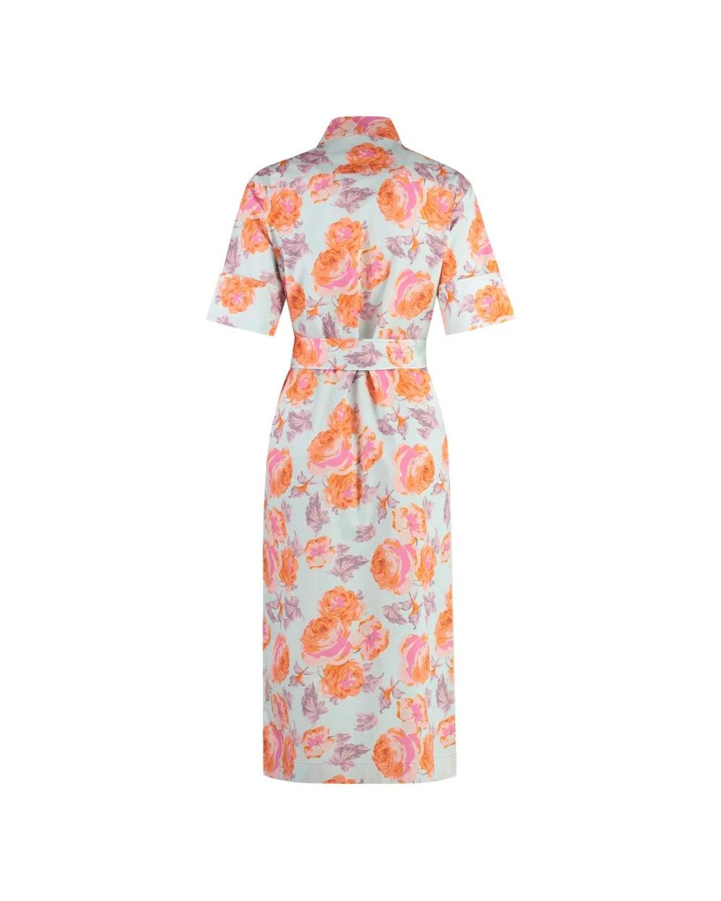 St. John Red Shirt Dresses