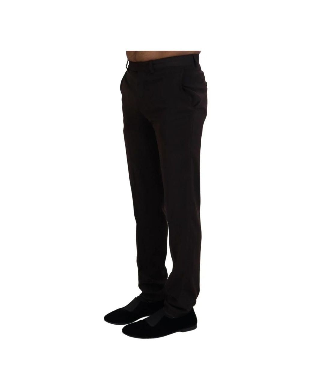 Bencivenga Black Slim-Fit Trousers for men