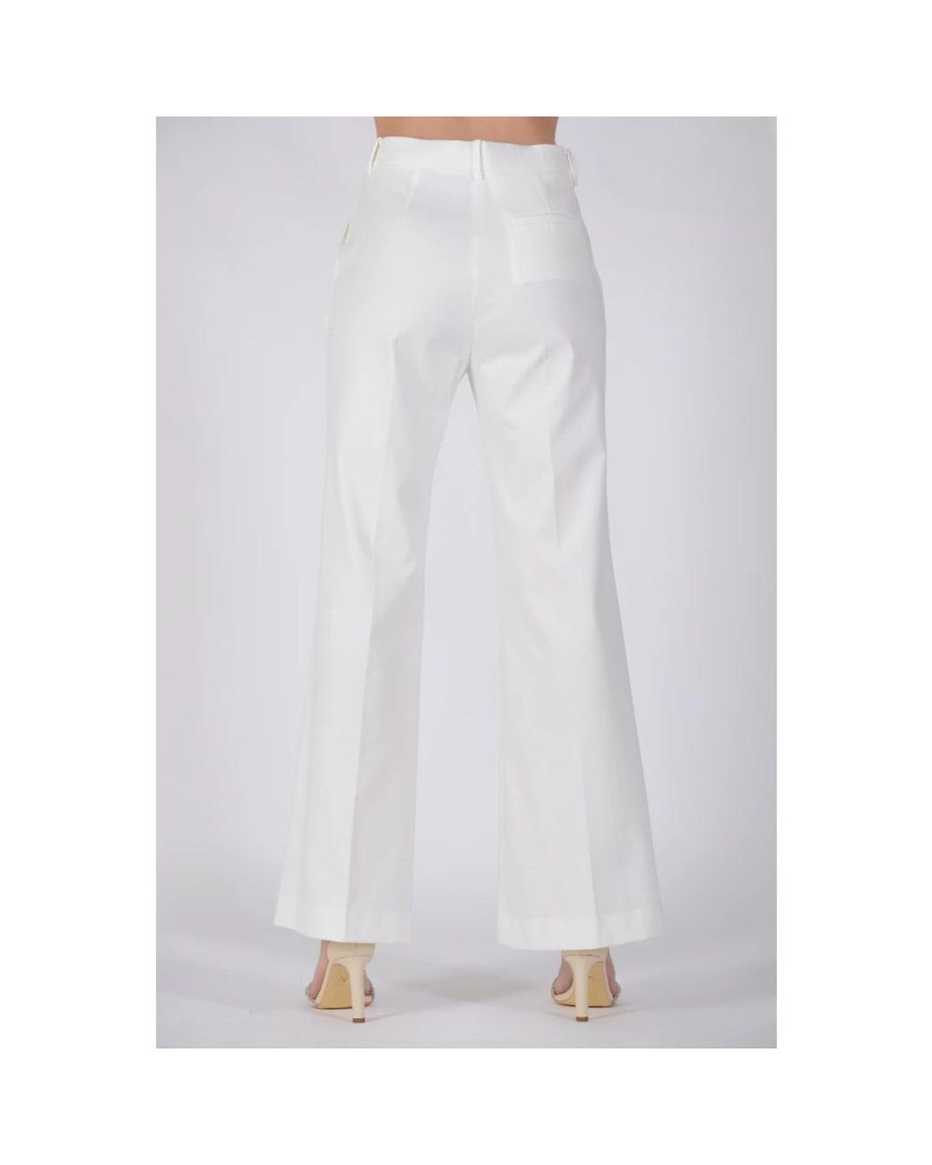 EMMA & GAIA White Wide Trousers