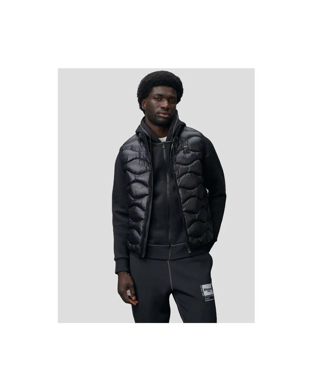 Vests Blauer de hombre de color Black