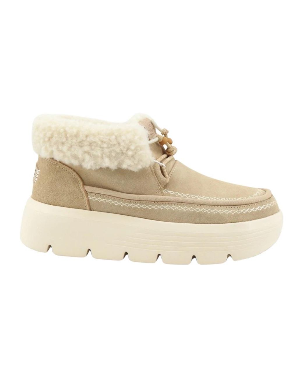 HeyDude Natural Ankle Boots