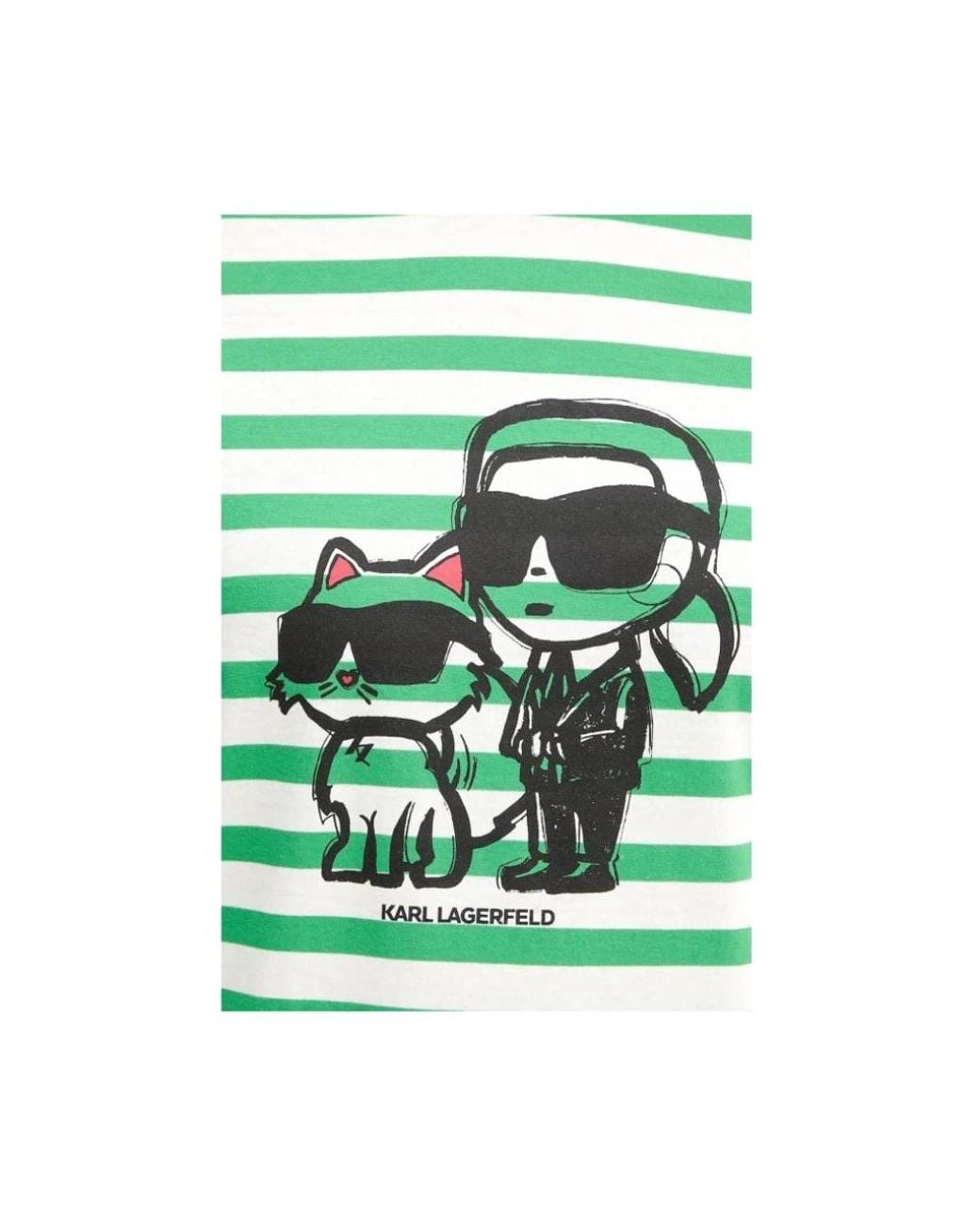 Karl Lagerfeld Green Long Sleeve T-Shirts