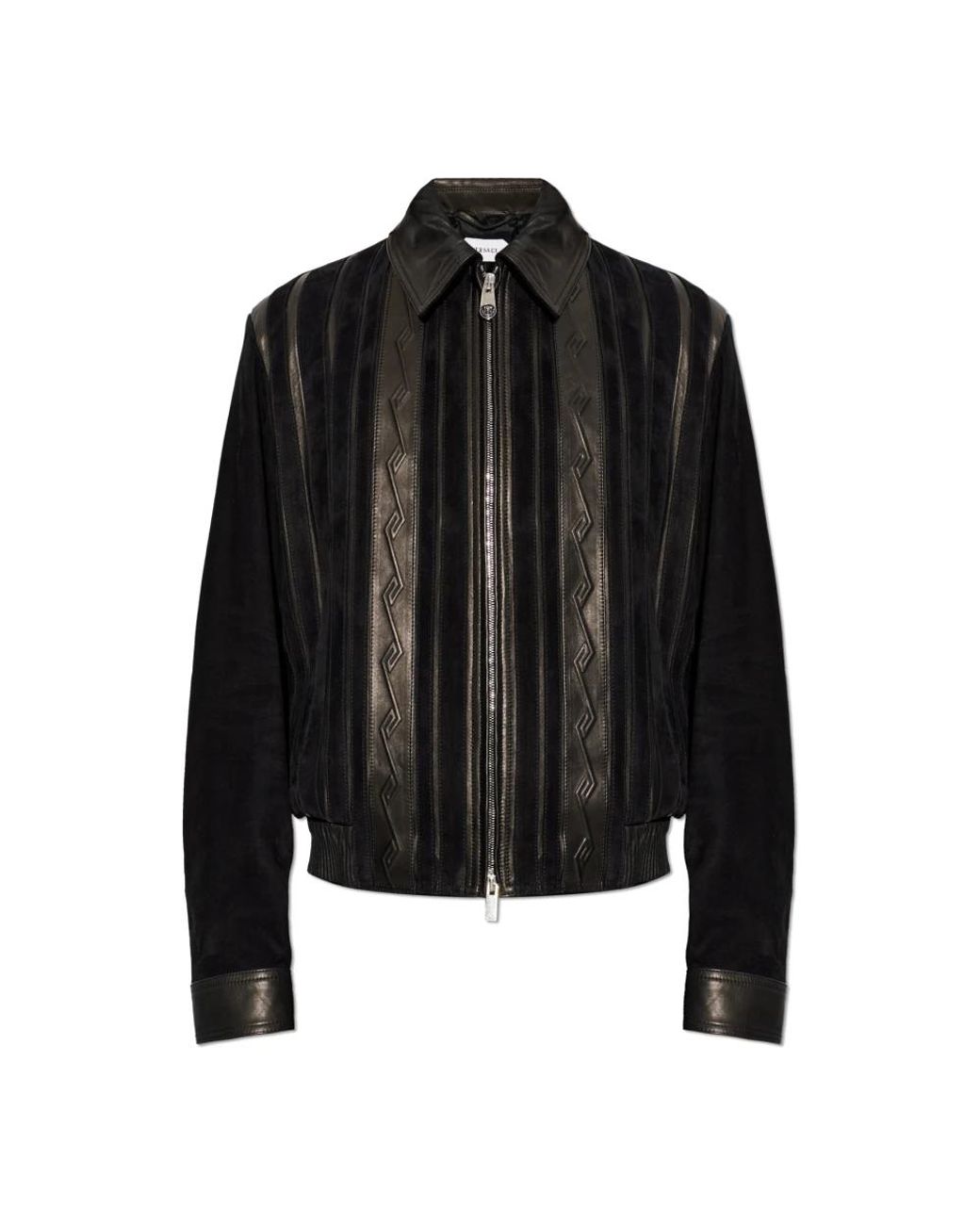 Versace Lederjacke in Black für Herren