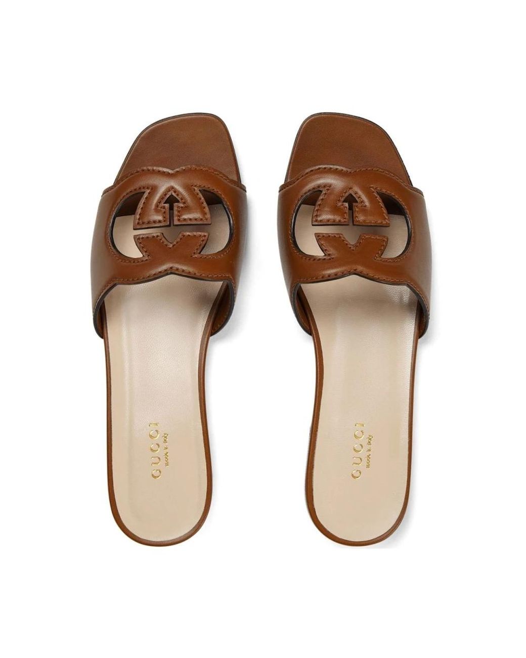 Gucci Brown Sliders