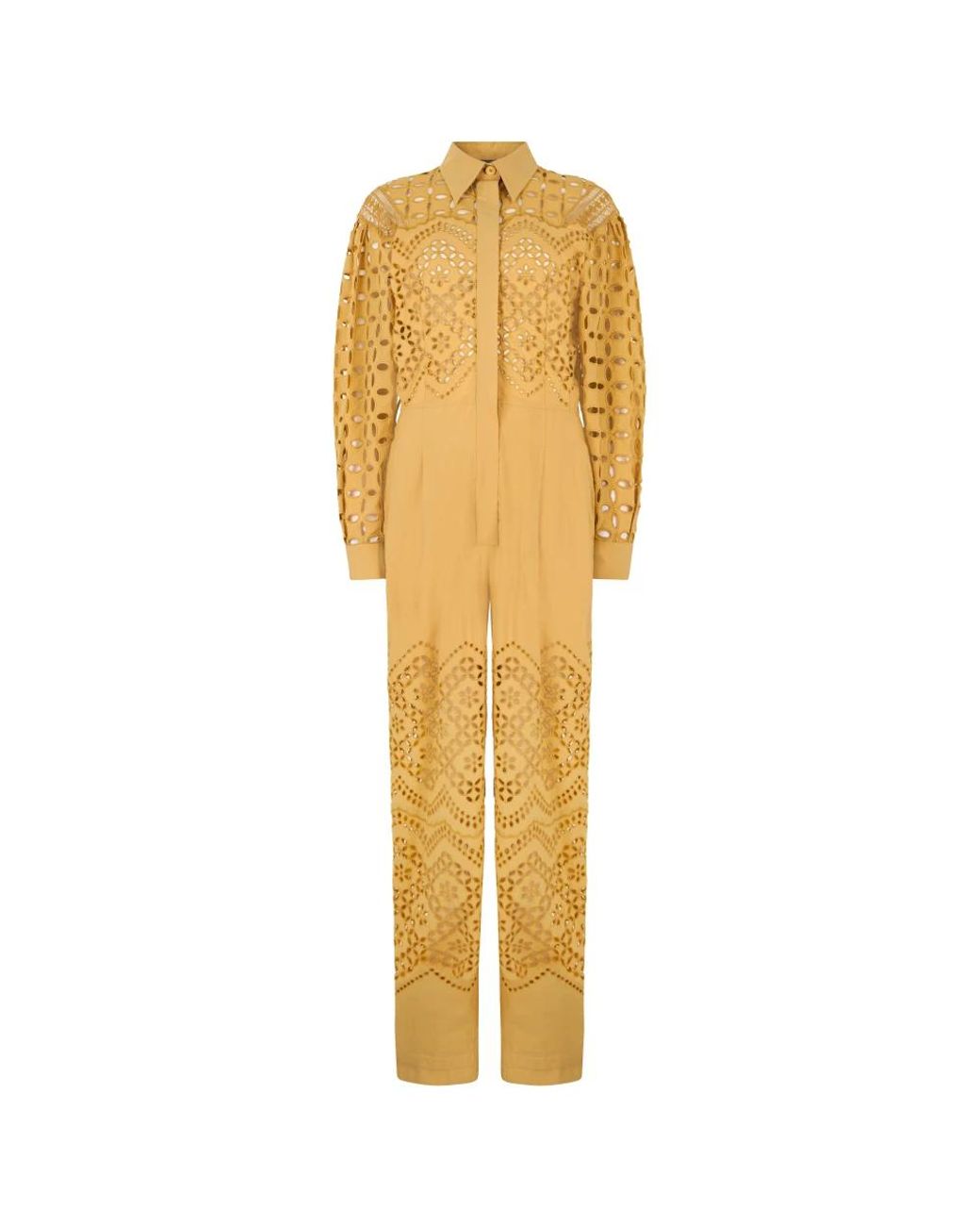 Alberta Ferretti Yellow Jumpsuits