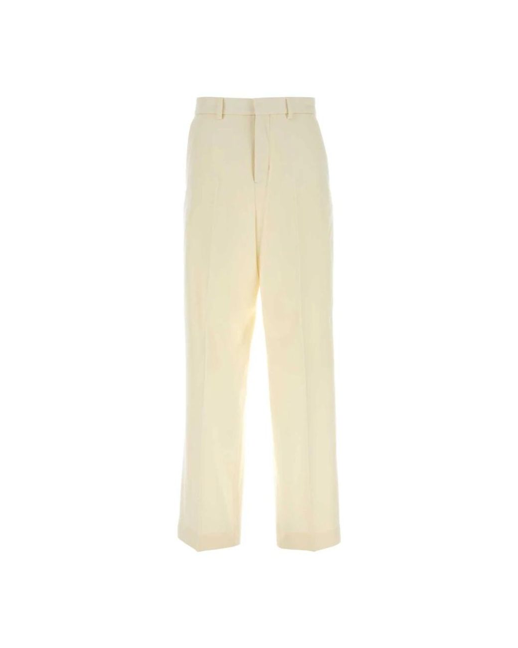 AMI Natural Straight Trousers